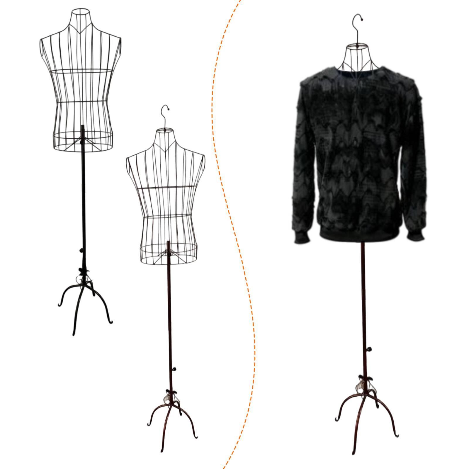 Dress Form Mannequin - Manequim Masculino de Exibição com Suporte