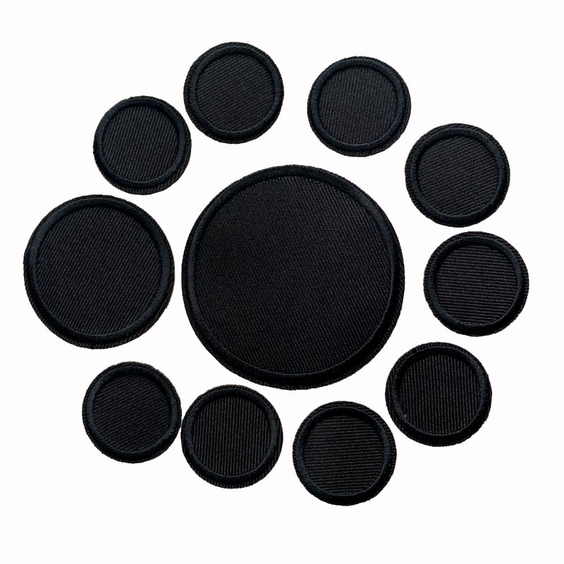 Velcro Sew On - 5 pçs remendos redondos pretos para