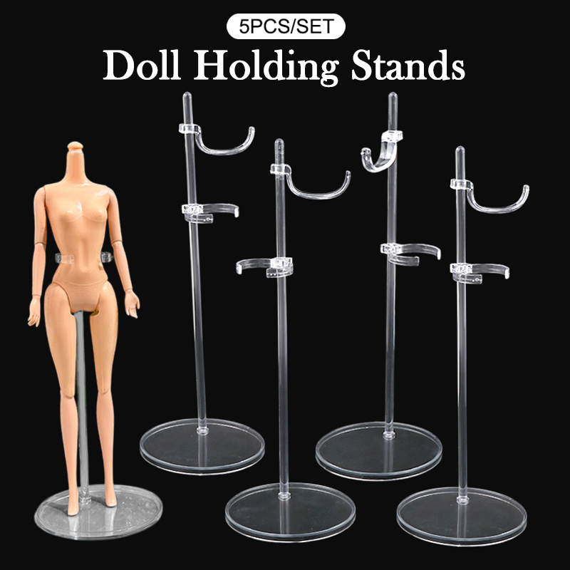 Dress Form Mannequin - 5 pçs cremalheiras transparentes manequim modelo