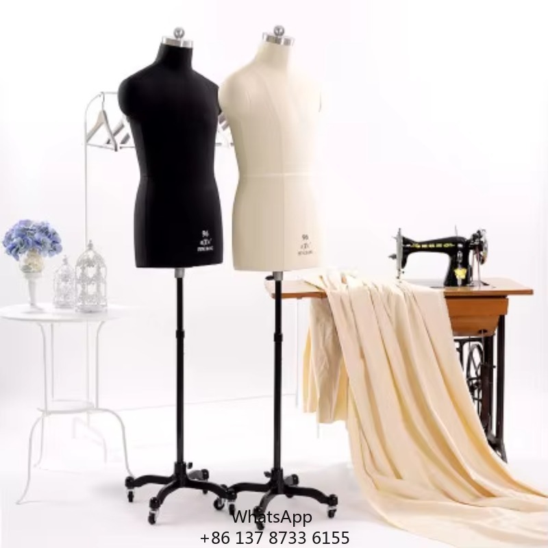 Dress Form Mannequin - Manequim masculino de meio corpo para