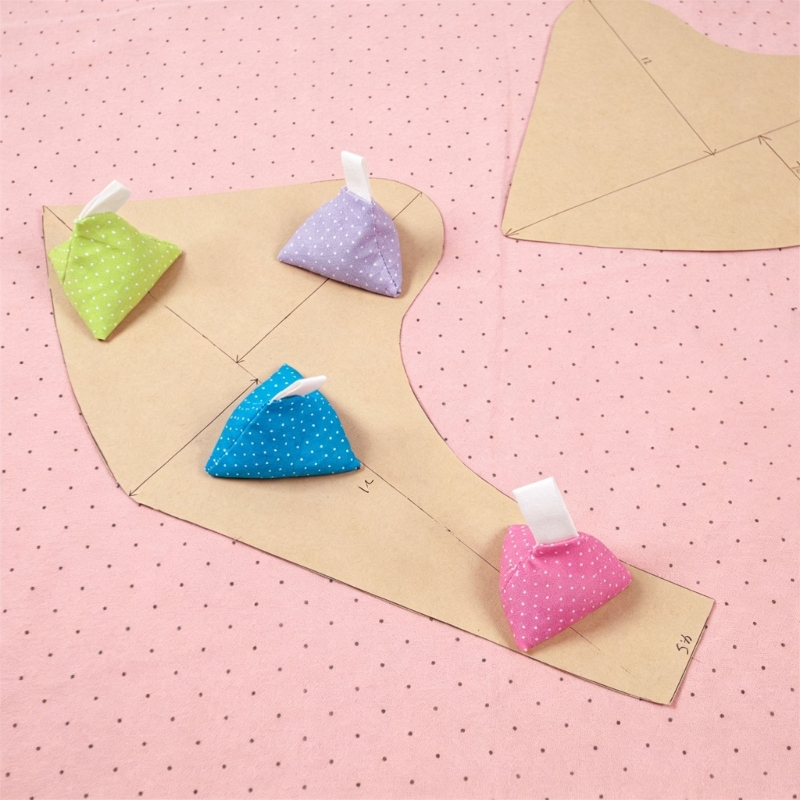 Fabric Weight Set - Conjunto 4 pesos tecido triangular com