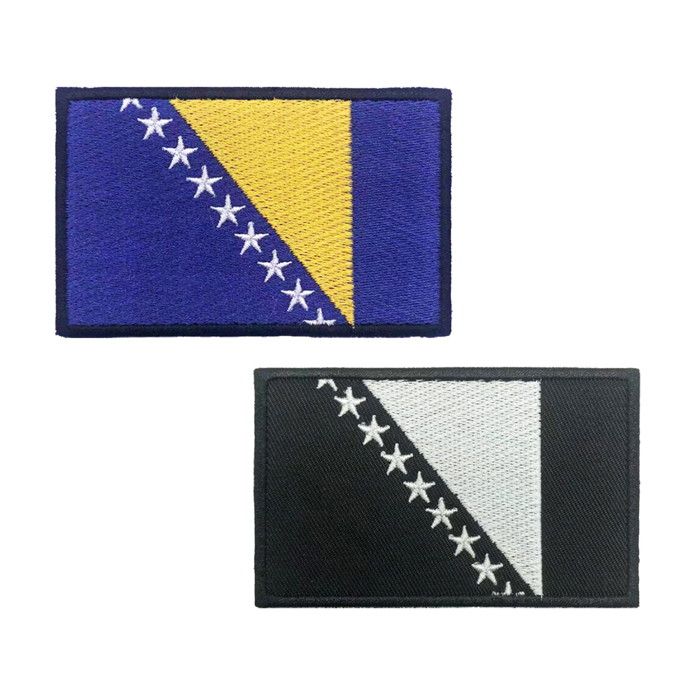 Velcro Sew On - 1 peça bandeira da bósnia e