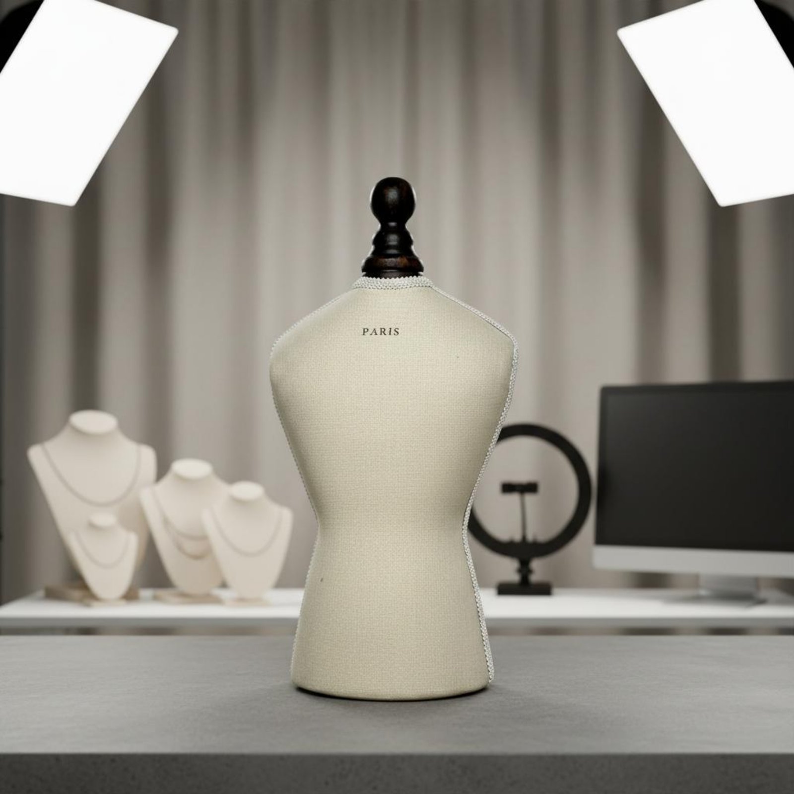 Expositor de Colares de Mesa e - Dress Form Mannequin avaliação e preço