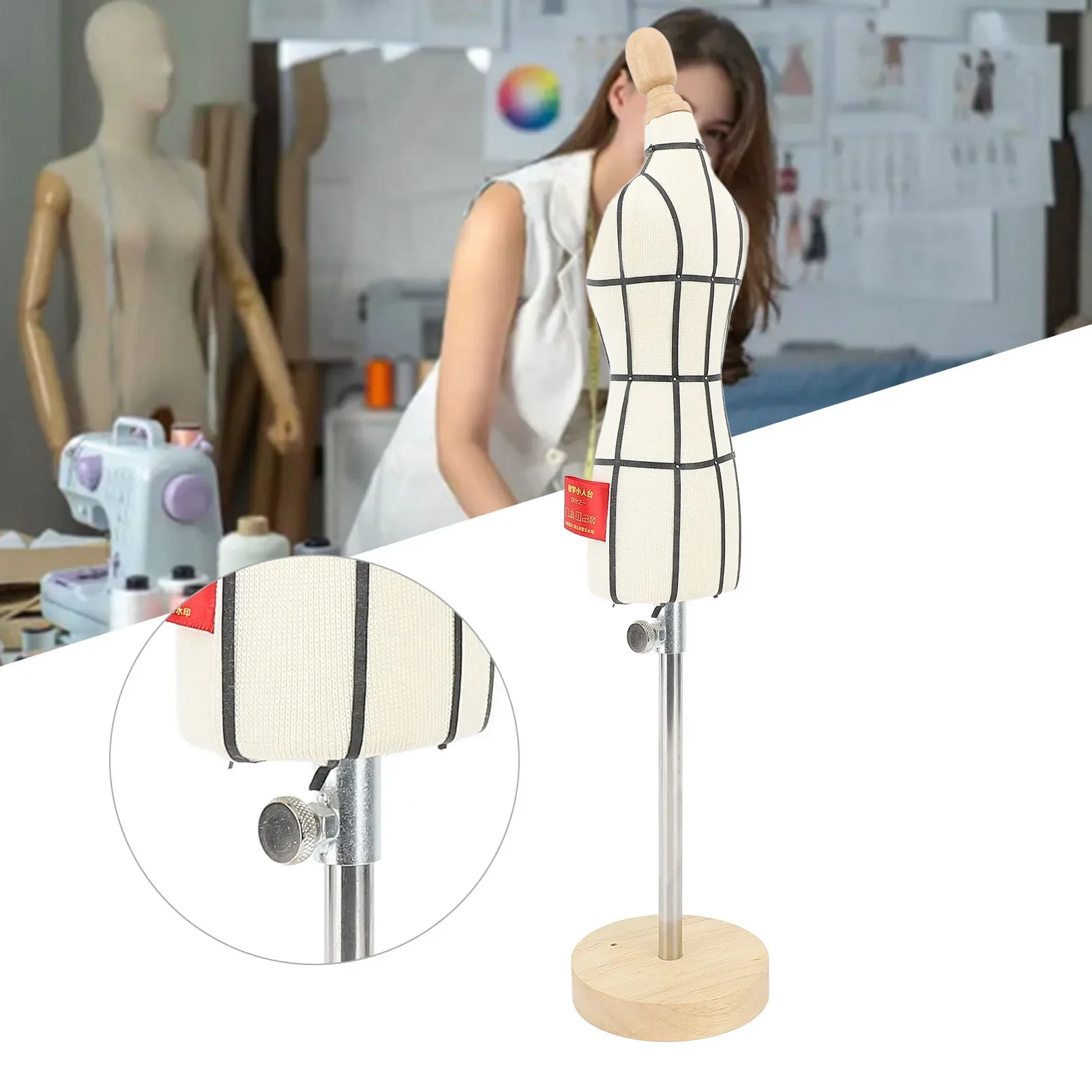 Forma Miniatura com Base de Ma - Dress Form Mannequin avaliação e preço