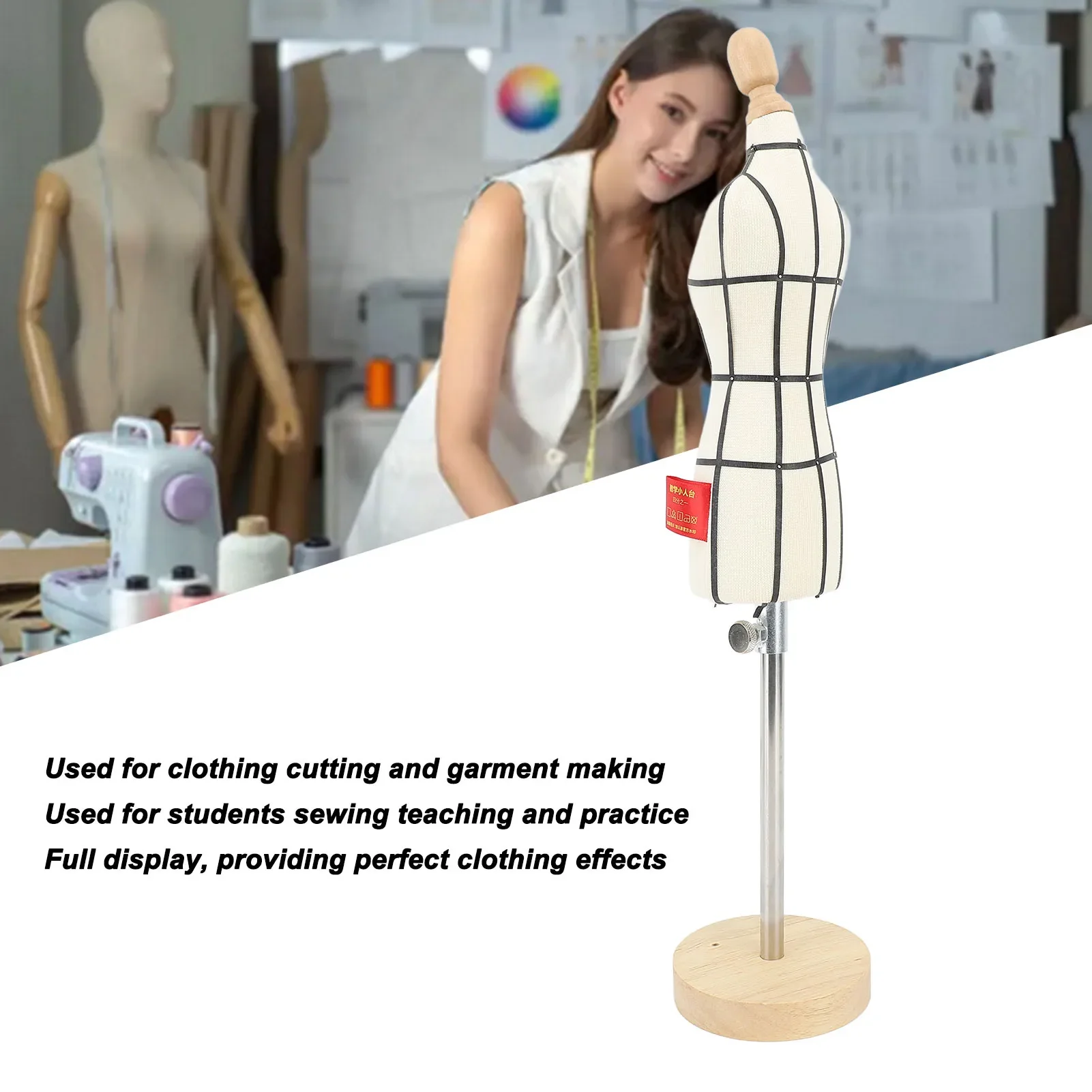 Forma Miniatura com Base de Ma - Dress Form Mannequin avaliação e preço