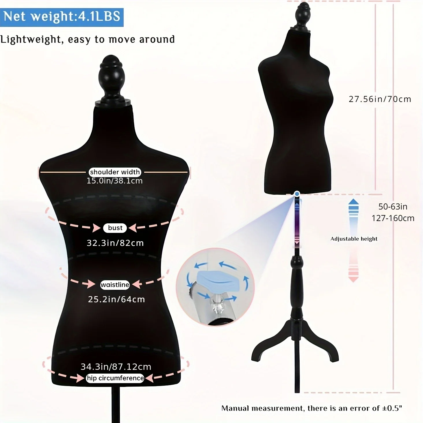 Manequim de Meio Corpo para Ve - Dress Form Mannequin avaliação e preço