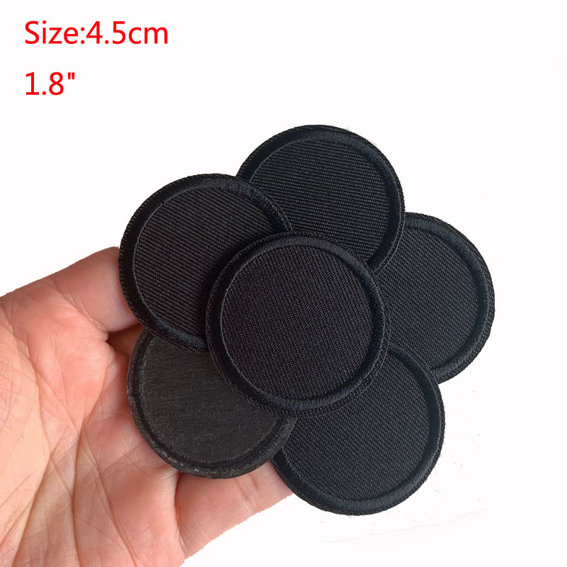 5 pçs remendos redondos pretos - Velcro Sew On avaliação e preço
