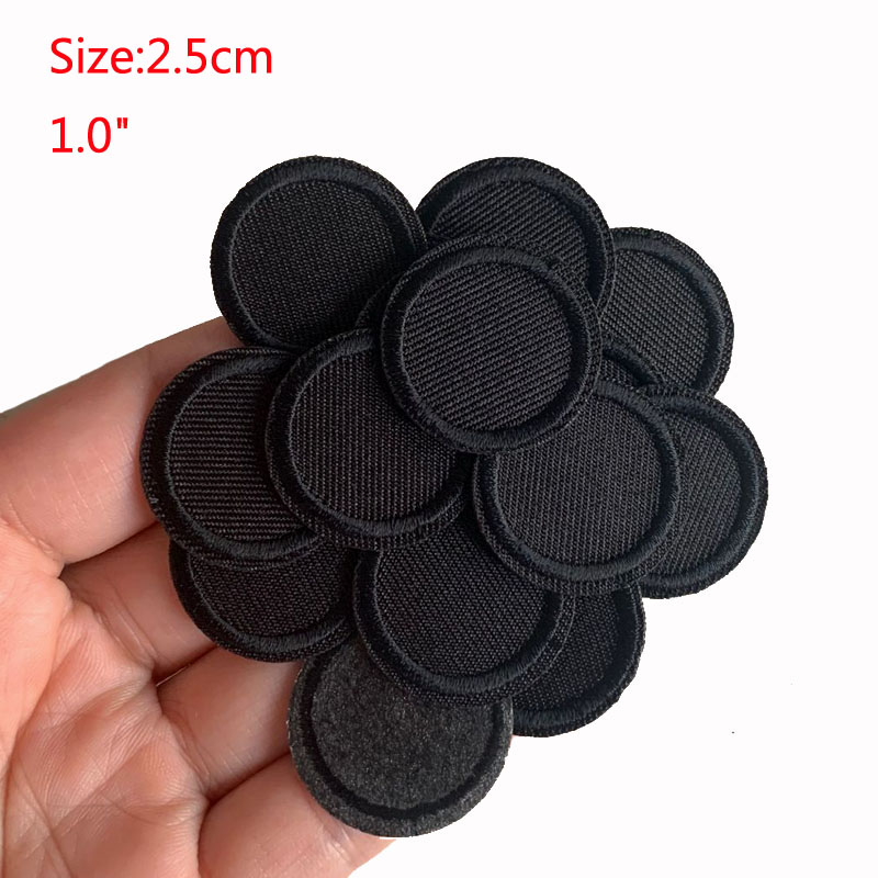 5 pçs remendos redondos pretos - Velcro Sew On avaliação e preço