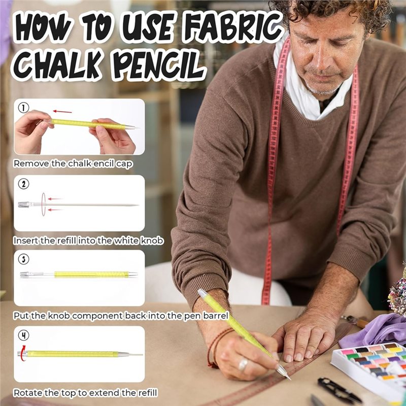 Conjunto Recarregável de Marca - Tailor Chalk Marker avaliação e preço