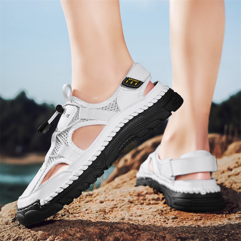 Sandálias masculinas feitas à  - Velcro Sew On avaliação e preço