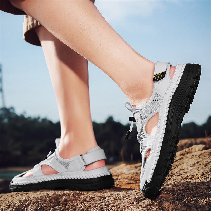 Sandálias masculinas feitas à  - Velcro Sew On avaliação e preço