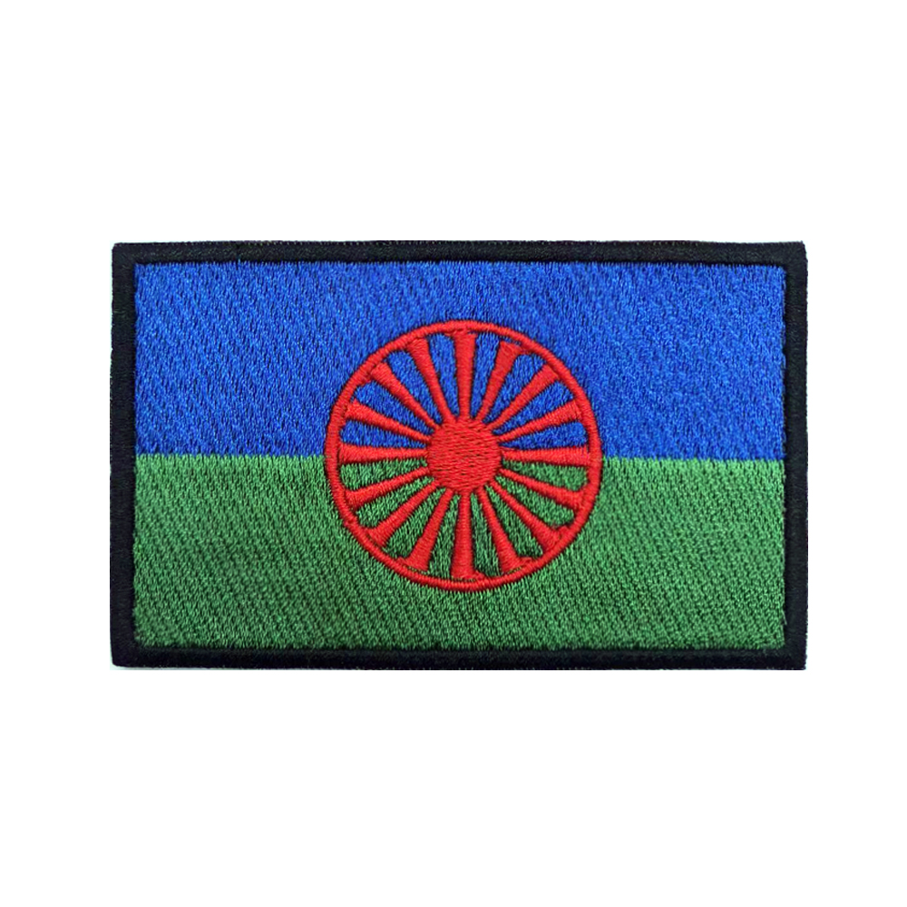 Rom bandeira cigana dos romani - Velcro Sew On avaliação e preço