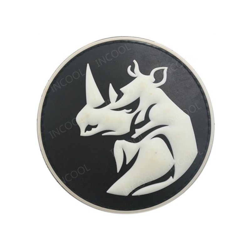 Rhino Head PVC Patch para Vest - Velcro Sew On avaliação e preço